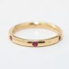 Picture of 18k Yellow Gold and Pink Sapphire Ring Band
