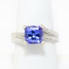 Picture of 18k White Gold Tanzanite & Diamond Ring