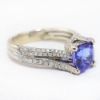 Picture of 18k White Gold Tanzanite & Diamond Ring