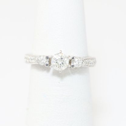 Picture of 14k White Gold Brilliant Diamond Ring