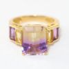 Picture of 14k Yellow Gold Ametrine, Amethyst & Citrine Ring