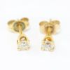 Picture of 14k Yellow Gold Diamond Studs