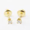 Picture of 14k Yellow Gold Diamond Studs
