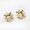Picture of 14k Yellow Gold Diamond Earrings & Jackets