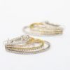 Picture of 14k Two Tone Gold Diamond Earrings