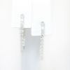 Picture of 14k White Gold Diamond Hoop Earrings