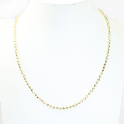 Picture of 14k Yellow Gold Moon Cut Ball Chain