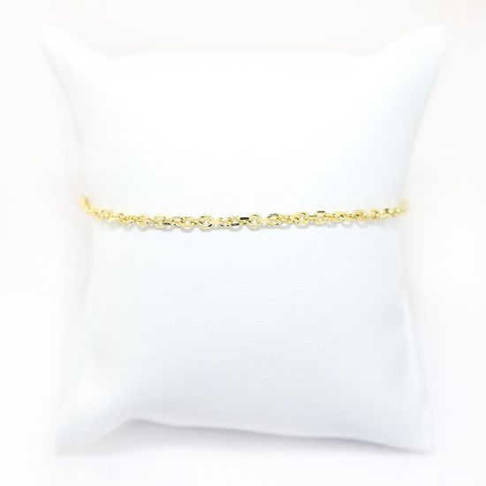 Picture of 14k Yellow Gold Thin Chain Bracelet