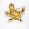 Picture of 14k Yellow Gold Ruby Bird Pin