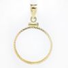 Picture of 14k Yellow Gold Coin Bezel Pendant