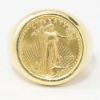 Picture of 14k Yellow Gold 1998 US American Gold Eagle Coin Ring