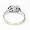 Picture of 14k White Gold Prong Set Sapphire & Diamond Ring