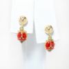 Picture of 14k Yellow Gold Ladybug Mini Drop Earrings