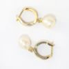 Picture of 14k Yellow Gold Pearl Drop Earrings