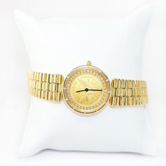 Picture of Corum 18k Yellow Gold 1850 $2.5 Gold Coin & Diamond Watch
