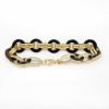 Picture of 14k Yellow Gold Round Black Jet Bracelet