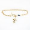 Picture of 14k Yellow Gold Fleur de Lis Bracelet