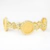 Picture of 14k Yellow Gold Lady Liberty Coin Fleur de Lis Bracelet