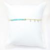 Picture of 14k Yellow Gold Turquoise Beaded Bracelet with Diamond Bezel Charms