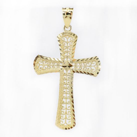 Picture of 14k Yellow Gold Cross Pendant