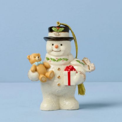 Picture of 2026 Snowman with Teddy Bear Ornament