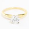 Picture of 14k Yellow Gold Diamond Solitaire Ring