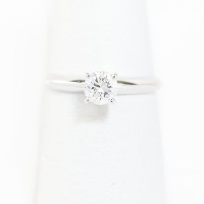 Picture of 14k White Gold Solitaire Ring