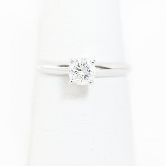 Picture of 14k White Gold Solitaire Ring