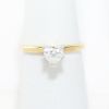 Picture of 14k Yellow Gold Heart Solitaire Diamond Ring