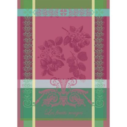 Picture of Garnier-Thiebaut 'Fruits Rouge Framboise' Raspberry Red Fruits Kitchen Towel