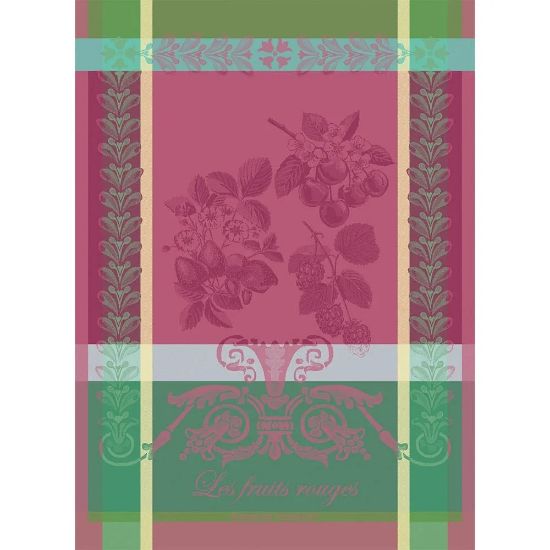 Picture of Garnier-Thiebaut 'Fruits Rouge Framboise' Raspberry Red Fruits Kitchen Towel