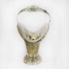Picture of Openwork Flower Basket Solid Silver With Glass Liner