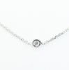 Picture of 18k White Gold Round Diamond Stations Necklace