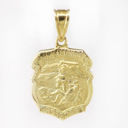 Picture of 14k Yellow Gold Saint Michael Pendant