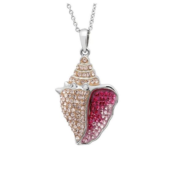 Picture of Sterling Silver Swarovski Conch Shell Necklace