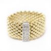 Picture of 14k Two Tone Gold Chain Diamond Ring