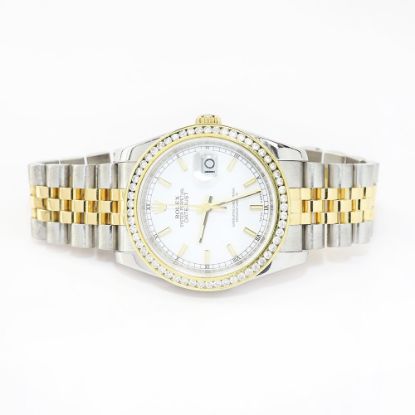 Picture of Rolex Datejust 36 Two Tone Diamond Bezel Watch