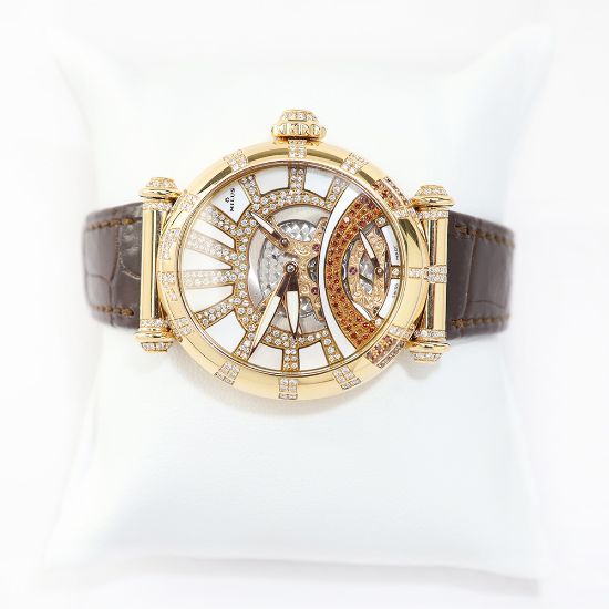 Picture of Milus Merea 18k Rose Gold 'Skeleton Haute Joaillarie' Automatic Women's Watch