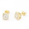 Picture of 14k Yellow Gold Diamond Earring Studs