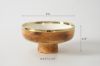 Picture of 'Madera' Faux Wood Medium Footed Bowl