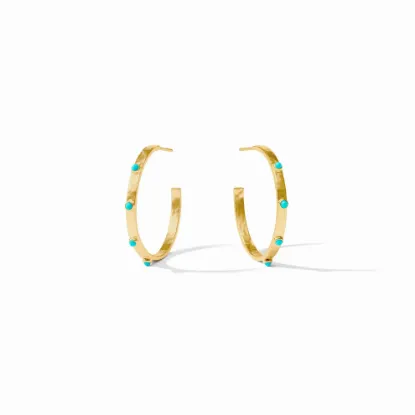 Picture of Crescent Turquoise Stone Hoop