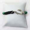 Picture of AXION Sterling Silver Hook & Malachite Beaded Bracelet