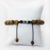 Picture of AXION Sterling Silver Washers & Tiger Eye Beaded Adjustable Bracelet