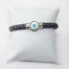 Picture of AXION Sterling Silver Lucky Eye Braided Leather Bracelet