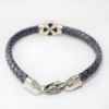 Picture of AXION Sterling Silver Lucky Eye Braided Leather Bracelet