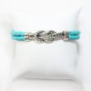 Picture of AXION Sterling Silver and Green Braided Leather Nautical Knot Bracelet