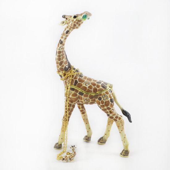 Picture of Snacking Giraffe Trinket Box with Matching Necklace