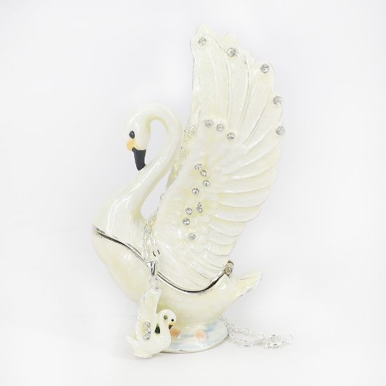 Picture of Princess the Swan Trinket Box with Matching Necklace