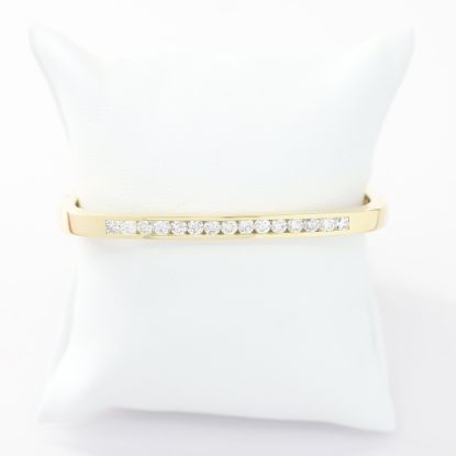 Picture of 14k Yellow Gold Diamond Bangle