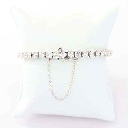 Picture of 14k White Gold Diamond Tennis Bracelet